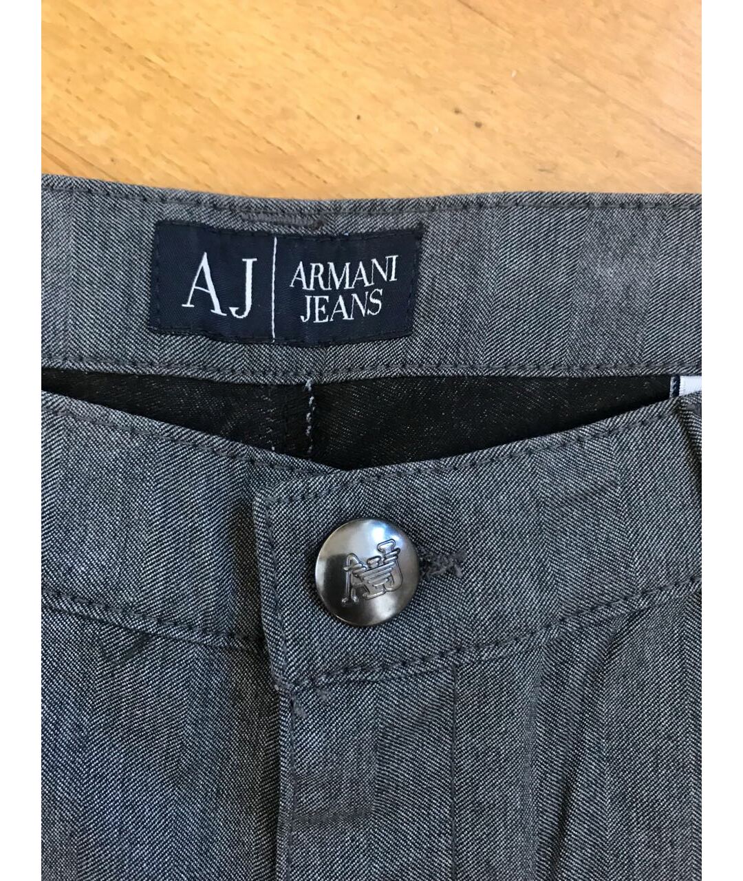 ARMANI JEANS Серые брюки широкие, фото 3