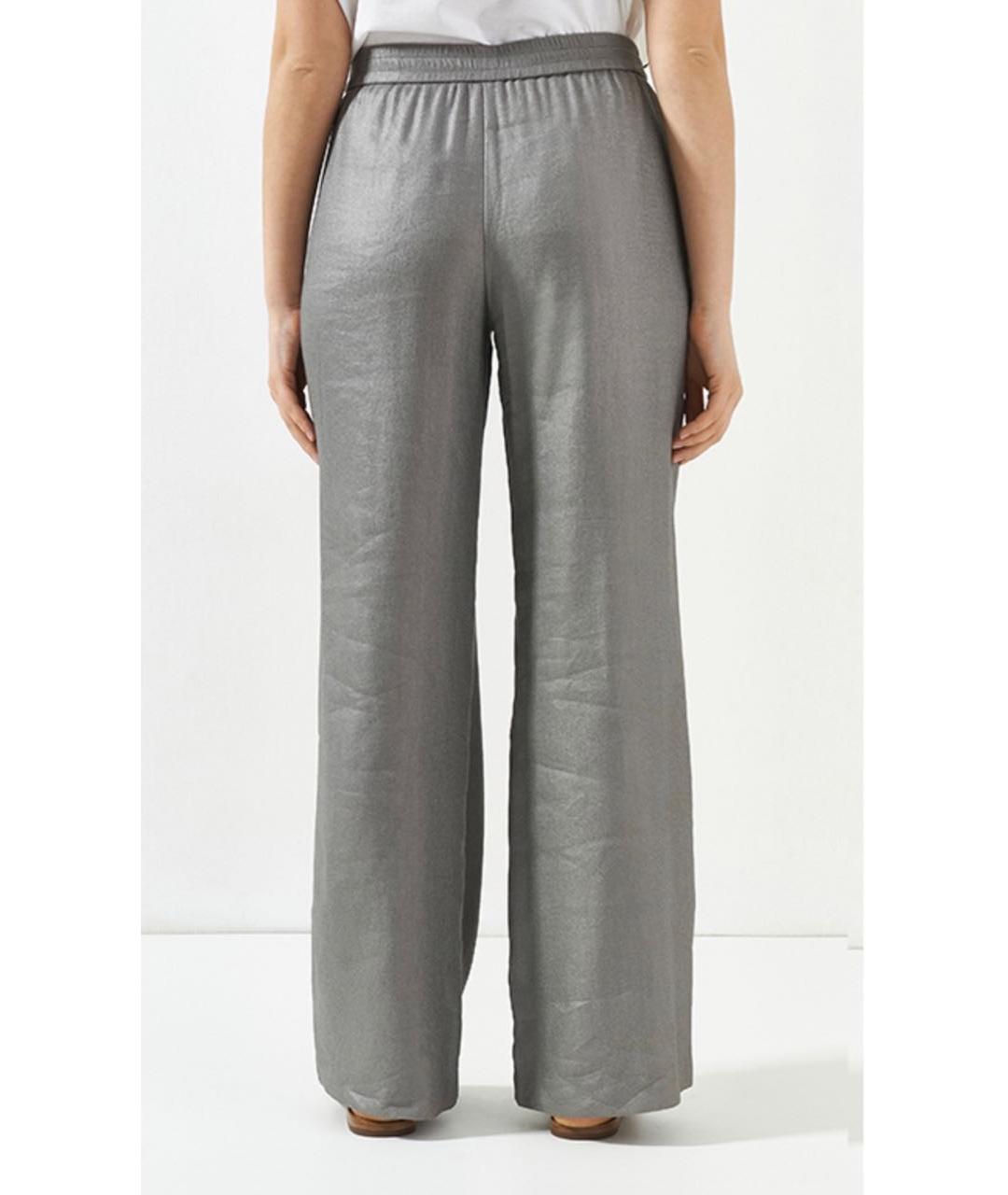 ESCADA Серые льняные брюки широкие, фото 4