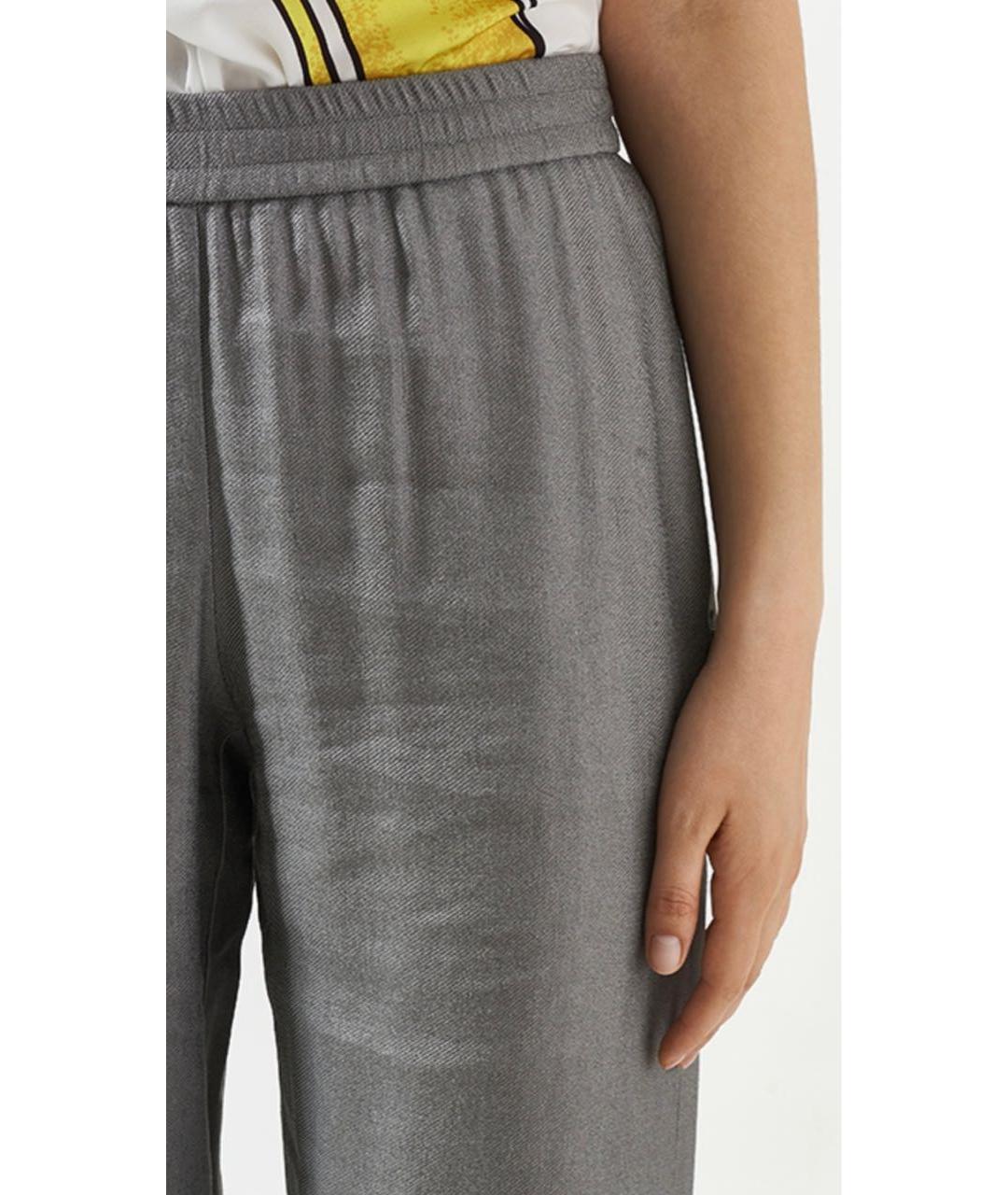 ESCADA Серые льняные брюки широкие, фото 5