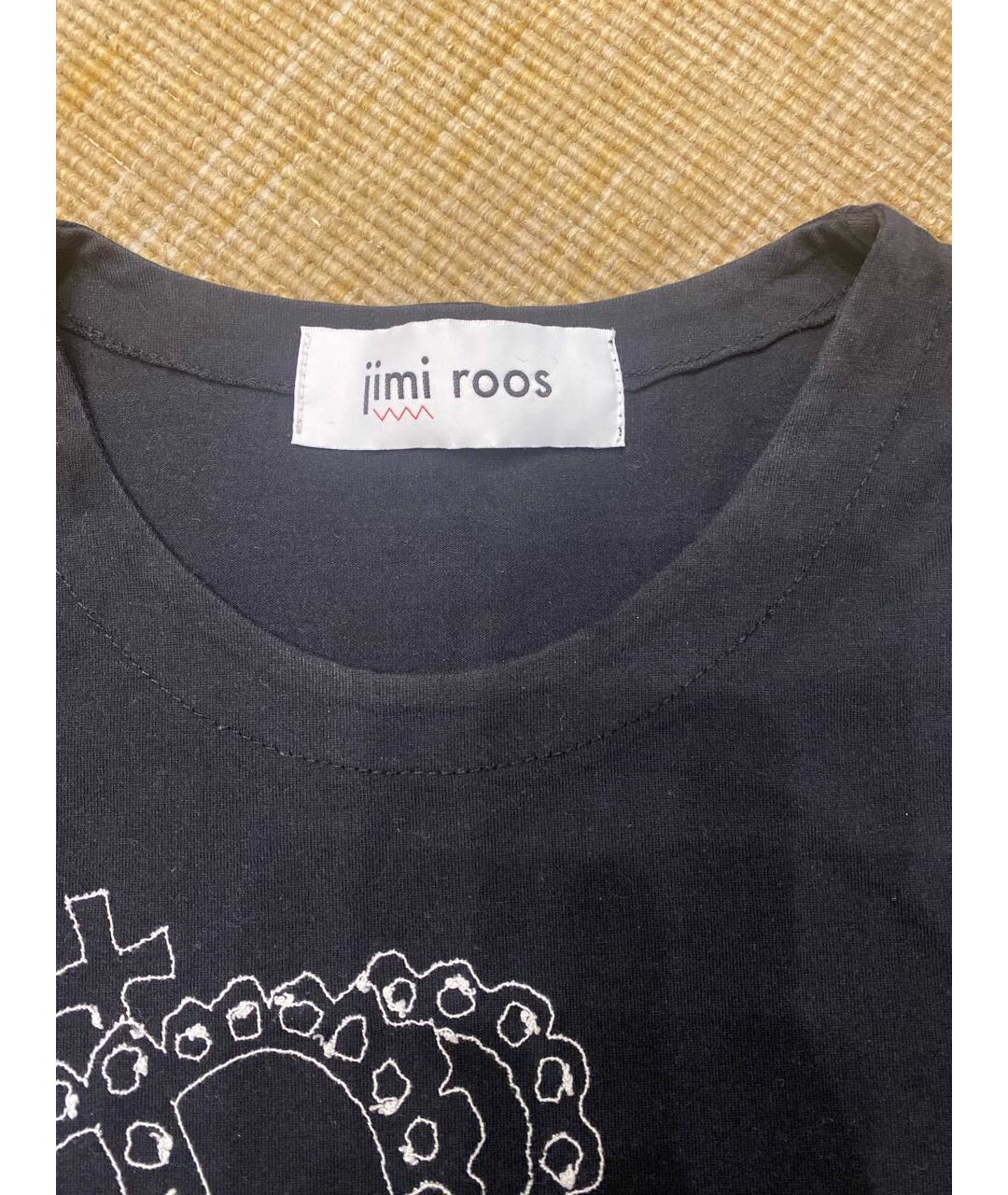 JIMI ROOS Черная хлопковая футболка, фото 4