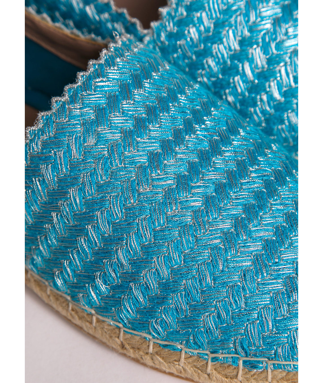 ERMANNO SCERVINO Голубые текстильные эспадрильи, фото 3