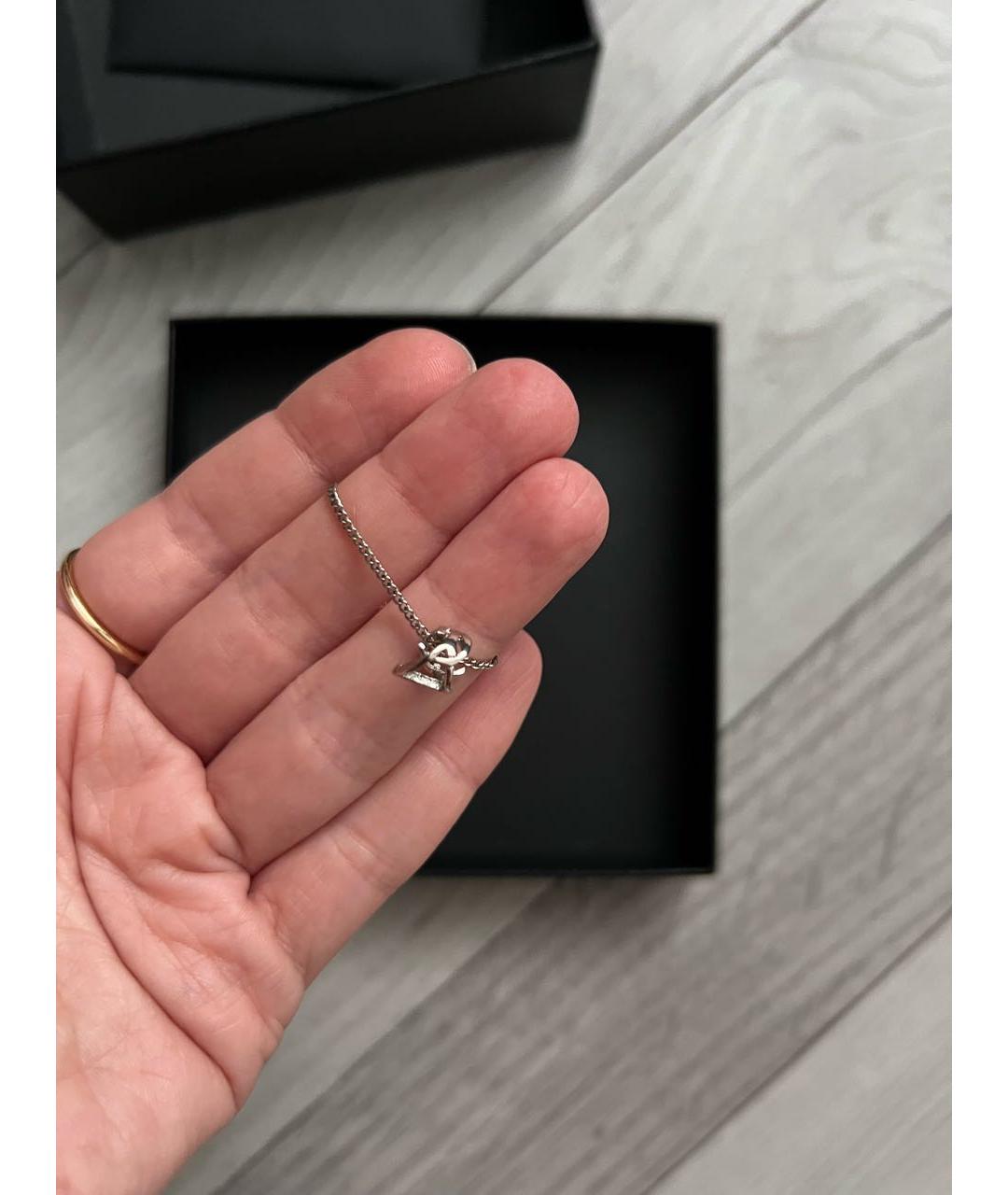 SAINT LAURENT Серебрянный латунный браслет, фото 4