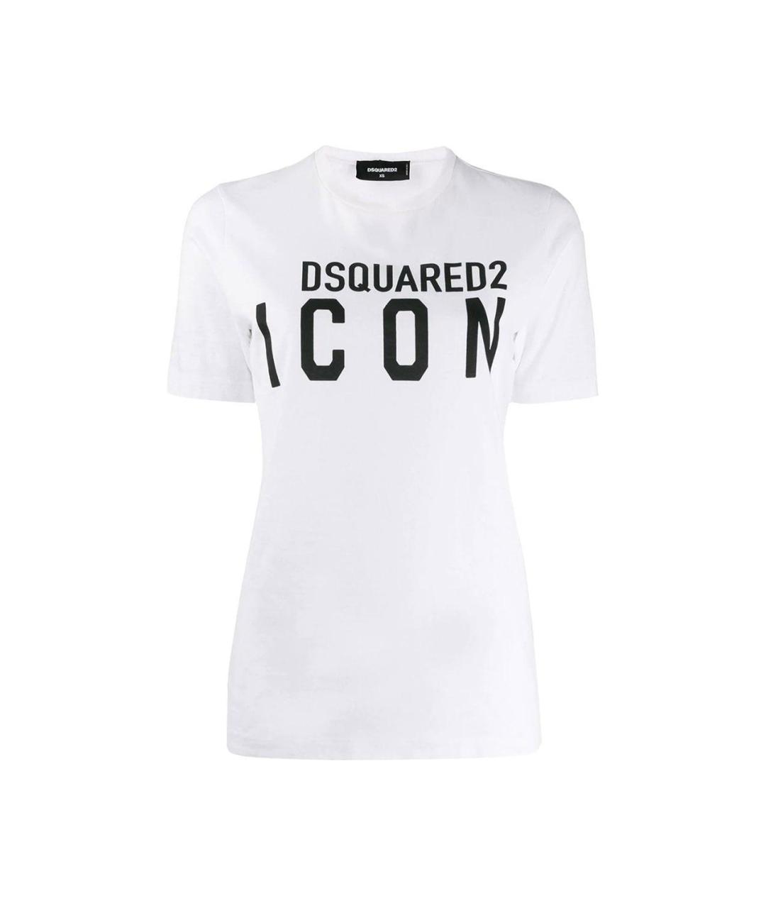DSQUARED2 Белая хлопковая футболка, фото 1