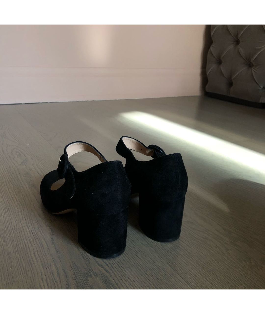 GIANVITO ROSSI Черные замшевые туфли, фото 4