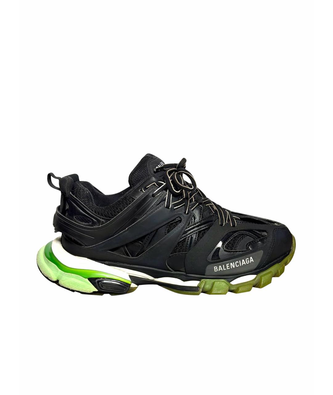 BALENCIAGA Черные текстильные низкие кроссовки / кеды, фото 1