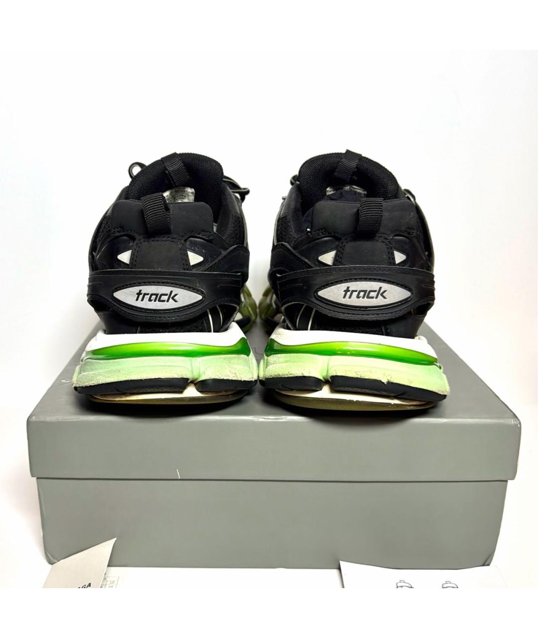 BALENCIAGA Черные текстильные низкие кроссовки / кеды, фото 4