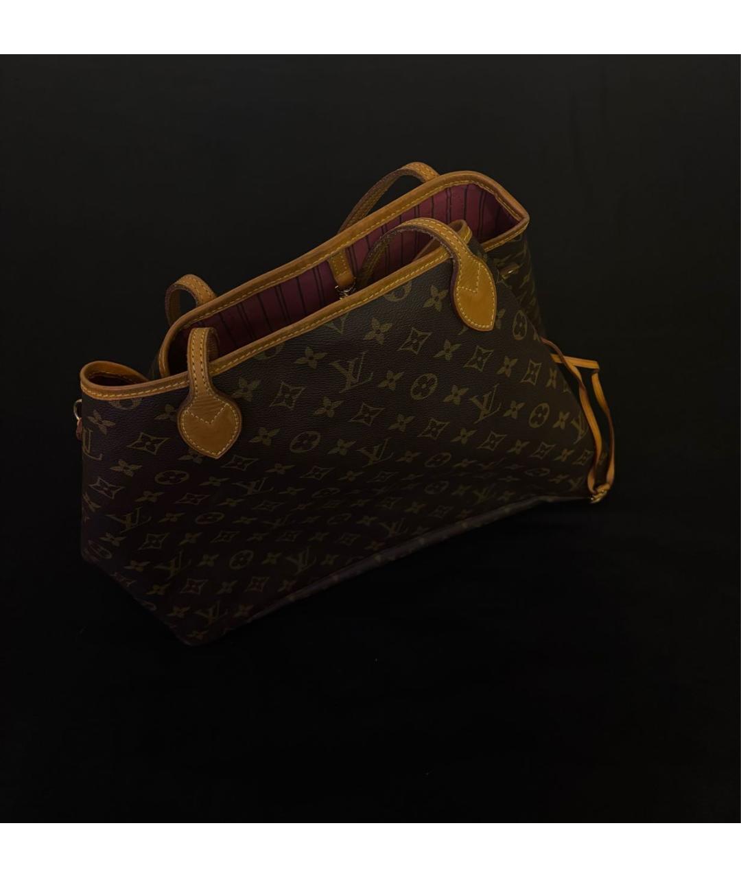 LOUIS VUITTON Коричневая сумка тоут, фото 3