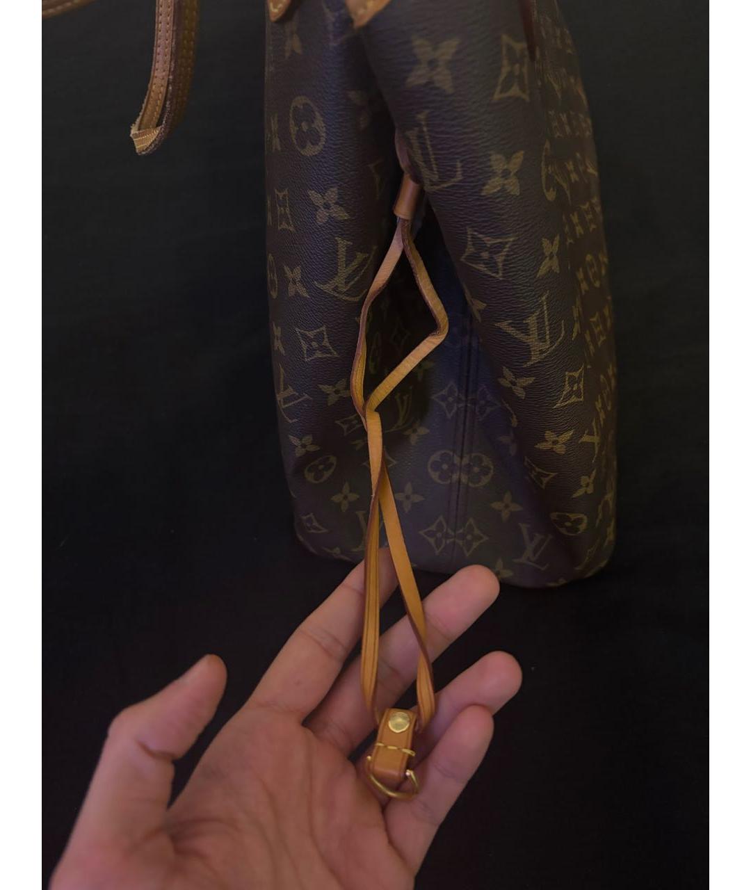 LOUIS VUITTON Коричневая сумка тоут, фото 6