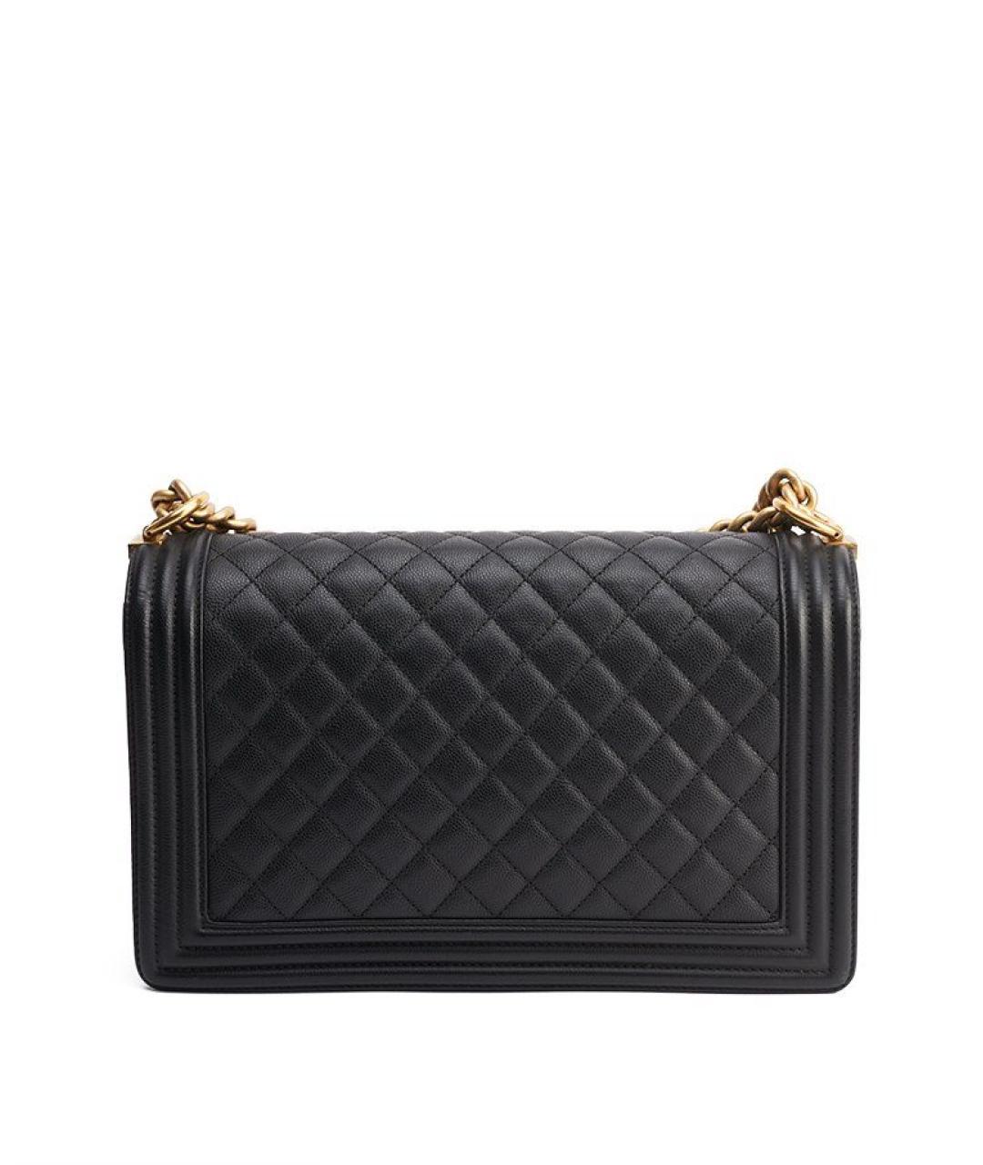 CHANEL Черная кожаная сумка через плечо, фото 3