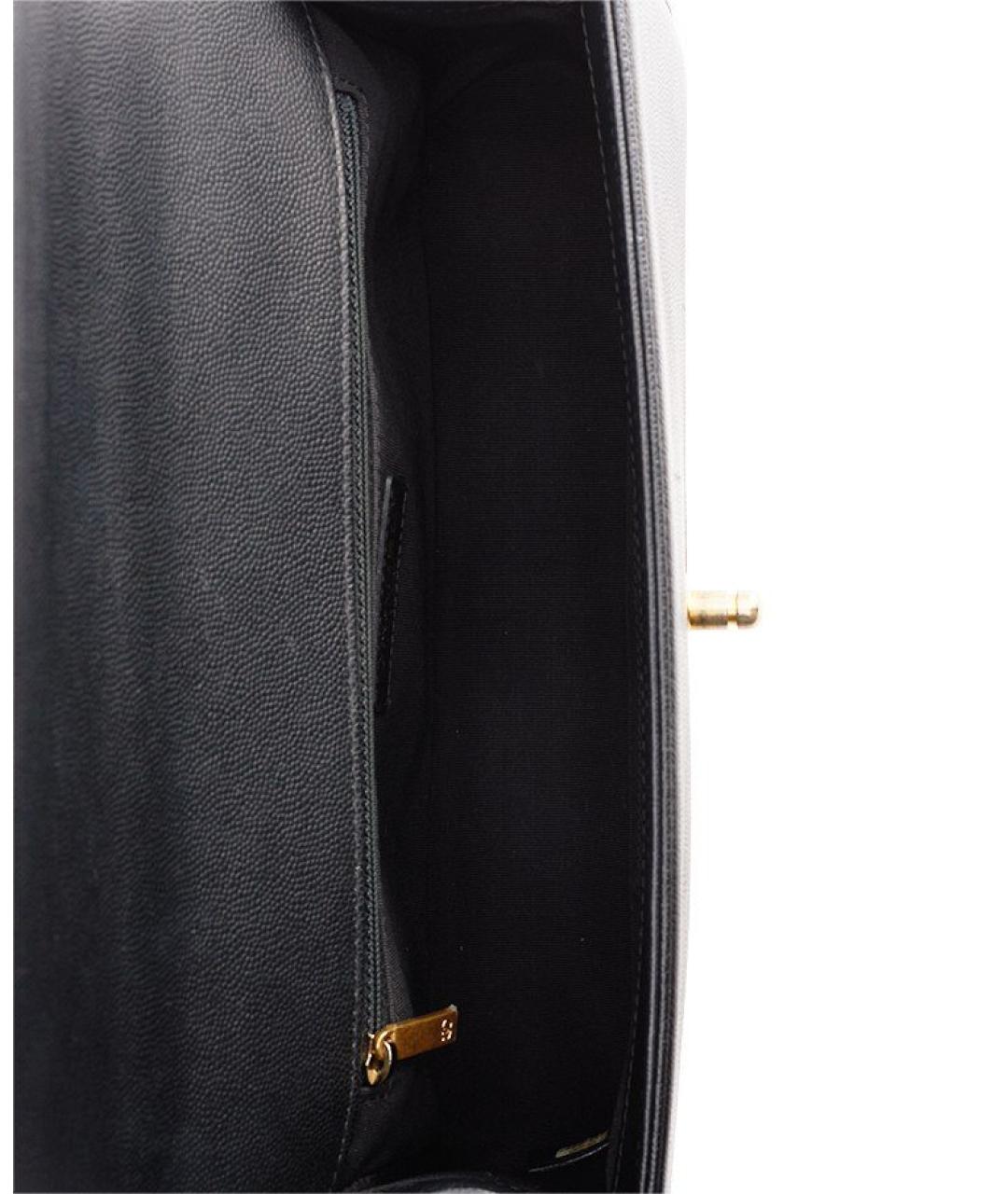 CHANEL Черная кожаная сумка через плечо, фото 4