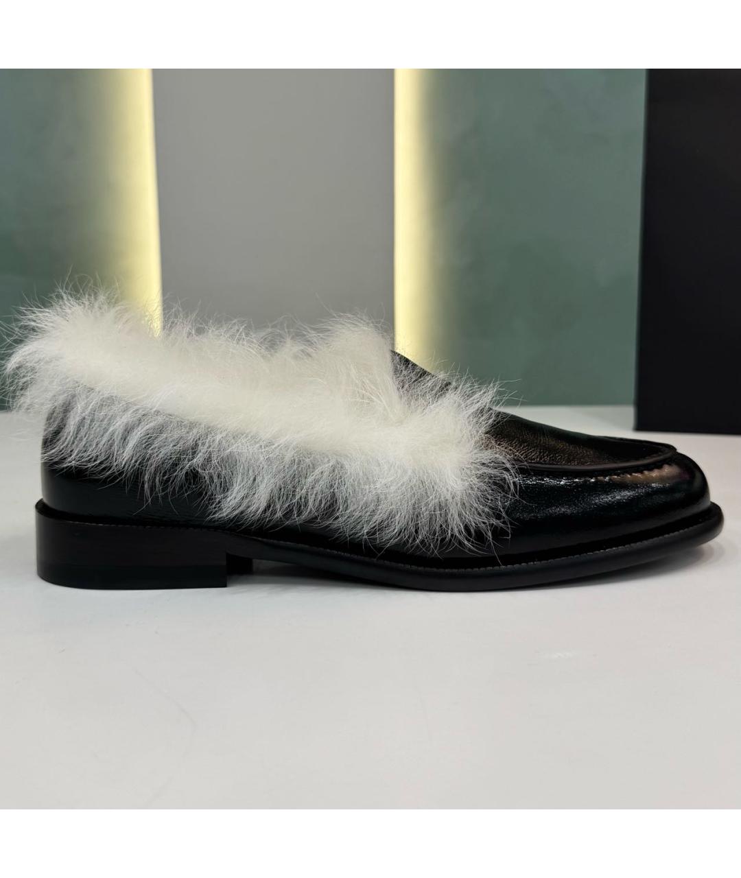 CHANEL Черные лоферы из лакированной кожи, фото 8