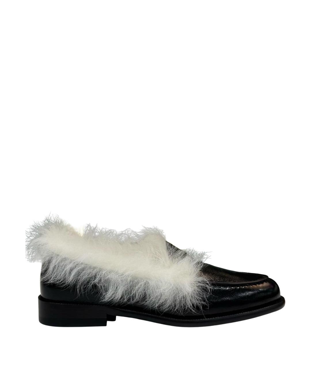 CHANEL Черные лоферы из лакированной кожи, фото 1