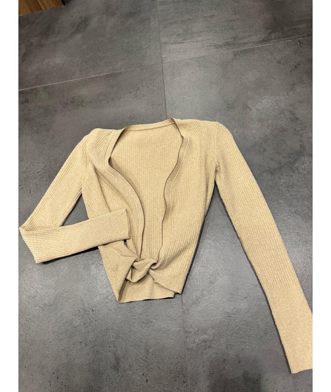 JACQUEMUS Бежевый хлопковый джемпер / свитер, фото 2