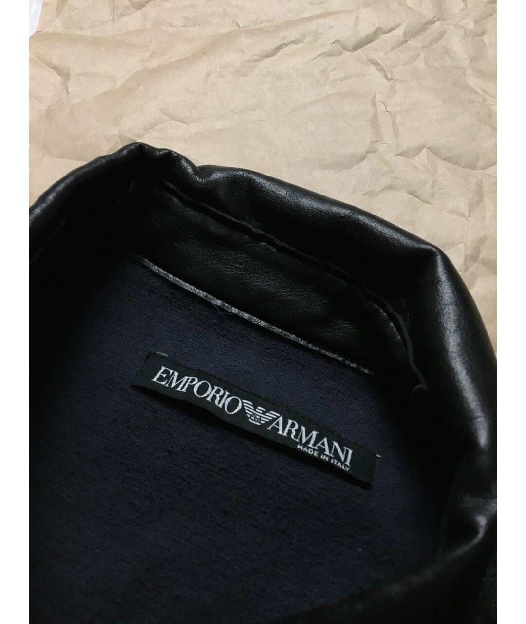 EMPORIO ARMANI VINTAGE Черный синтетический жакет/пиджак, фото 2