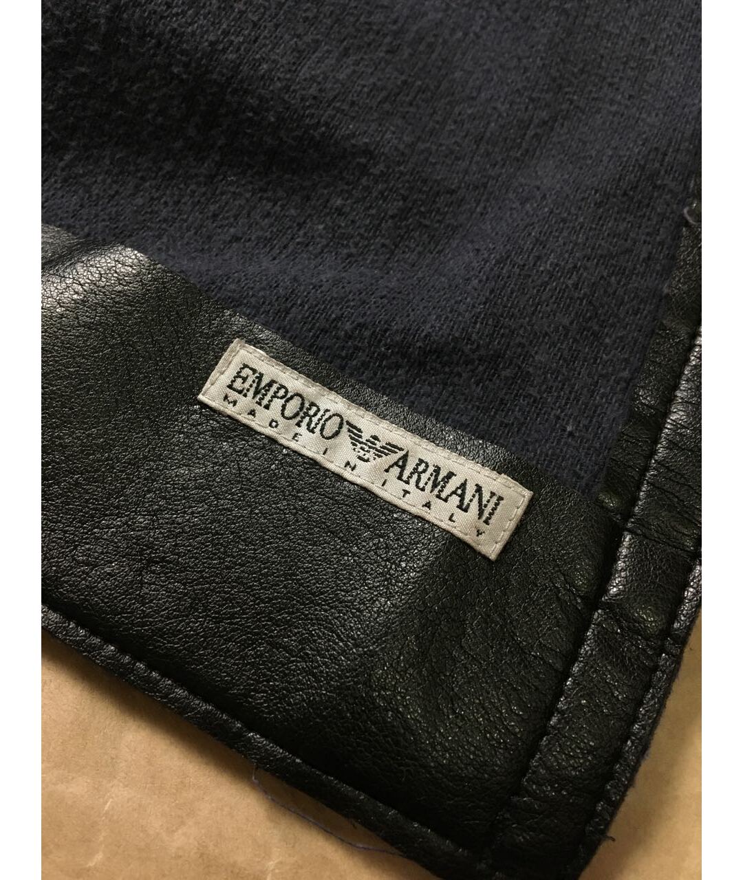 EMPORIO ARMANI VINTAGE Черный синтетический жакет/пиджак, фото 4