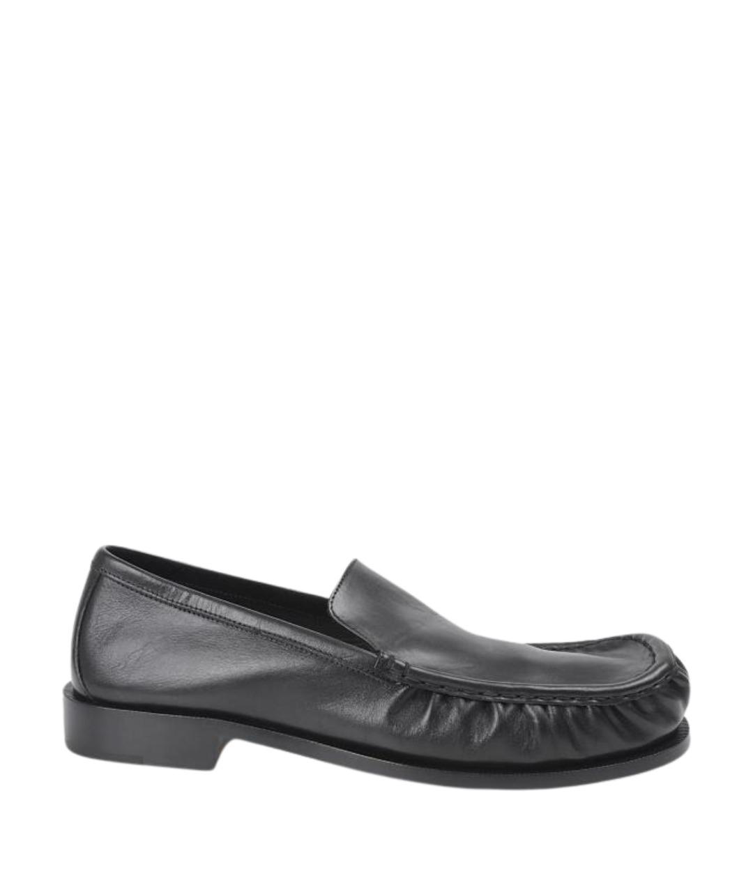 DRIES VAN NOTEN Черные кожаные лоферы, фото 1