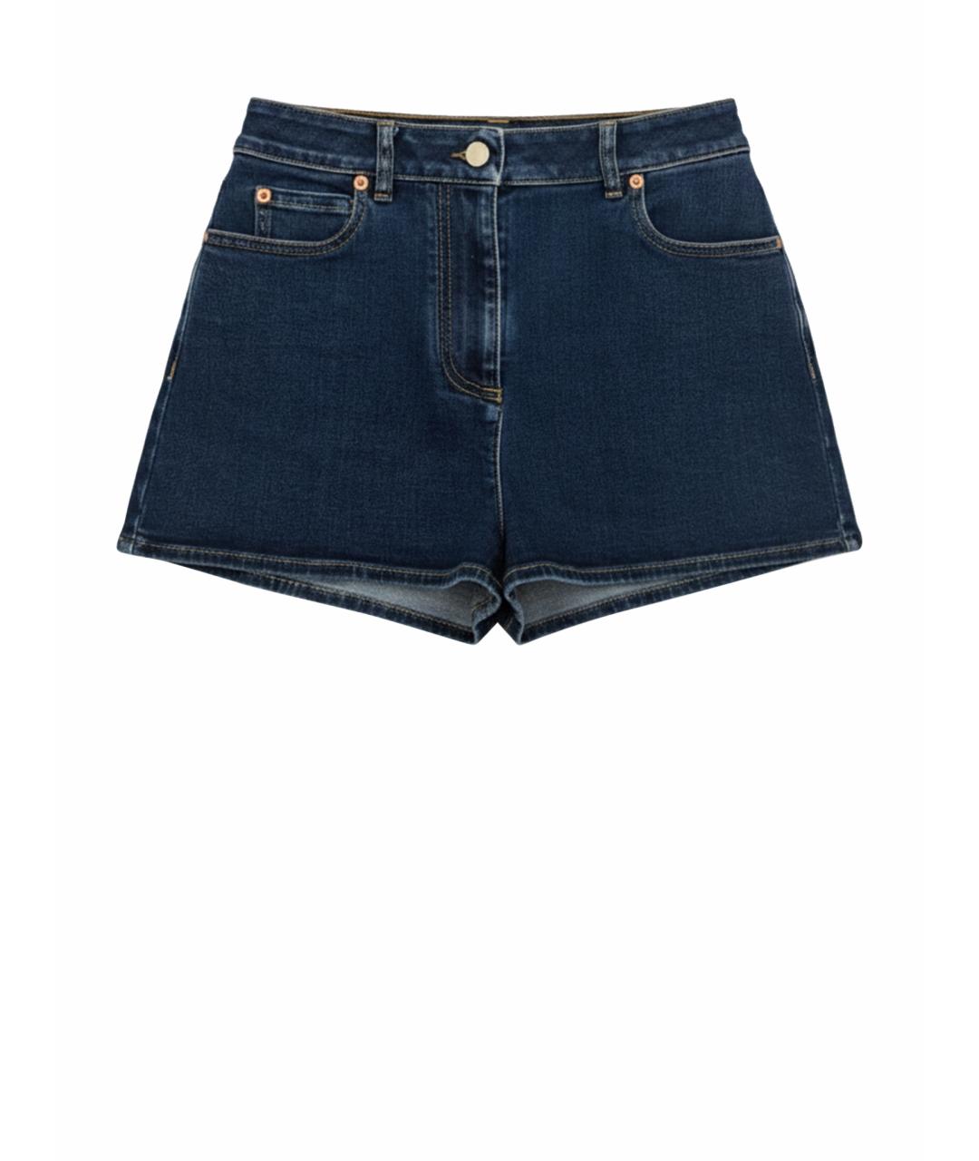 VALENTINO Темно-синие хлопковые шорты, фото 1
