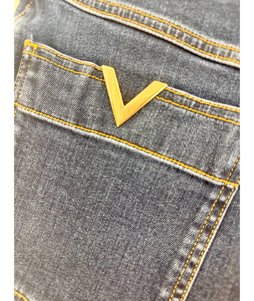 VALENTINO Темно-синие хлопковые шорты, фото 3