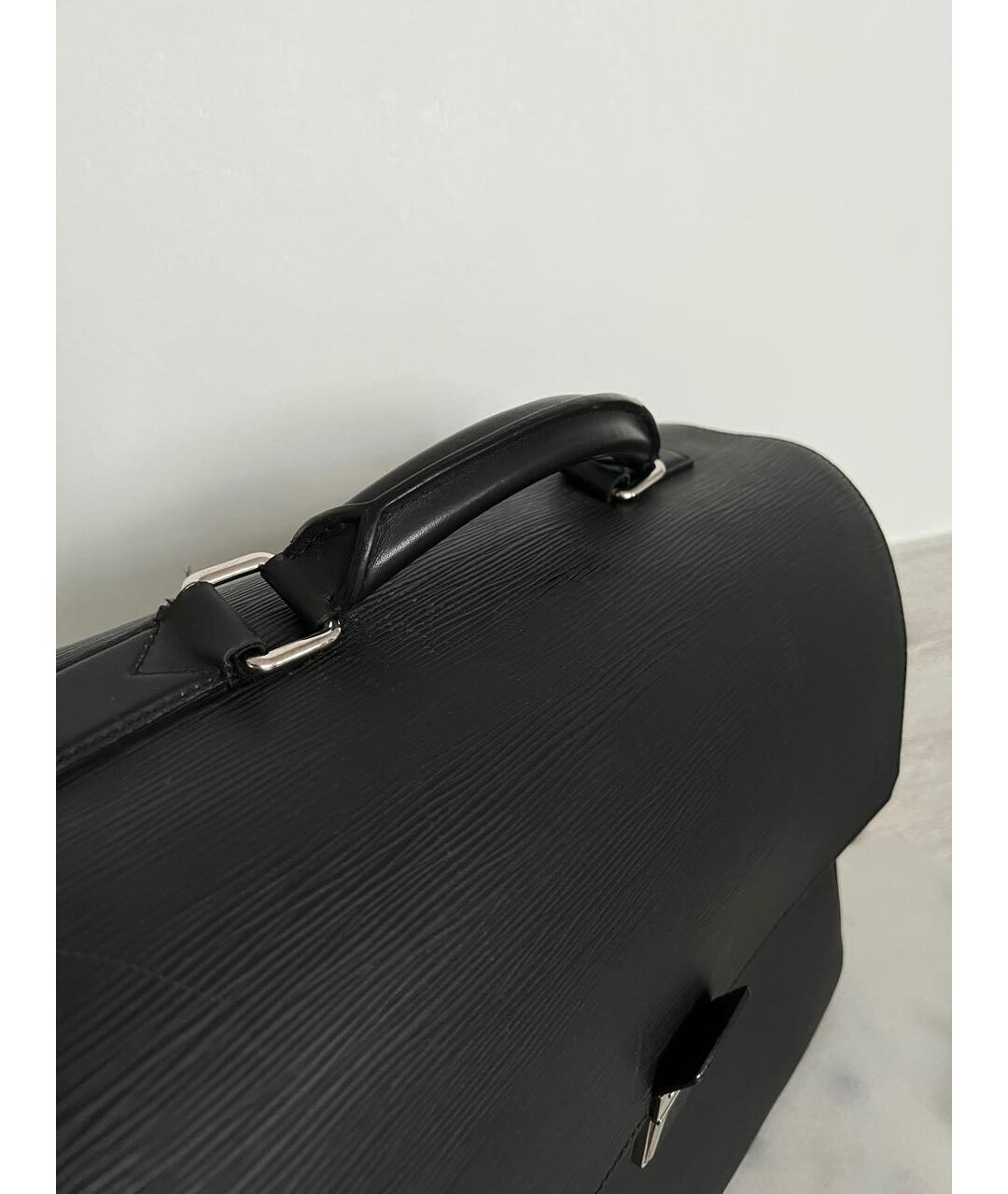 LOUIS VUITTON PRE-OWNED Черный кожаный портфель, фото 6