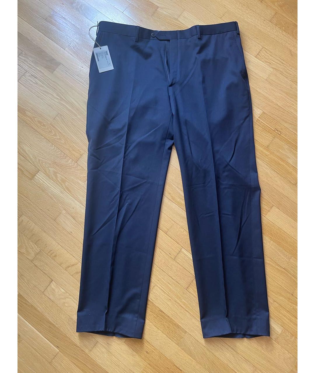 BRIONI Черные хлопковые классические брюки, фото 6