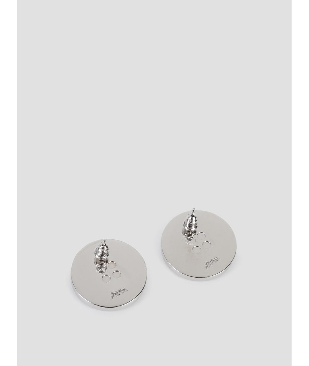 JEAN PAUL GAULTIER Серебряные металлические серьги, фото 2