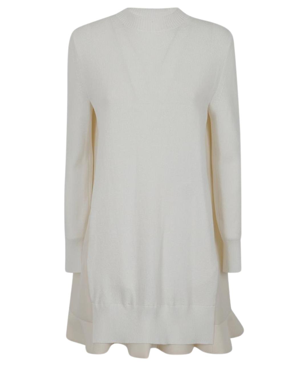 SACAI Белое хлопковое повседневное платье, фото 1