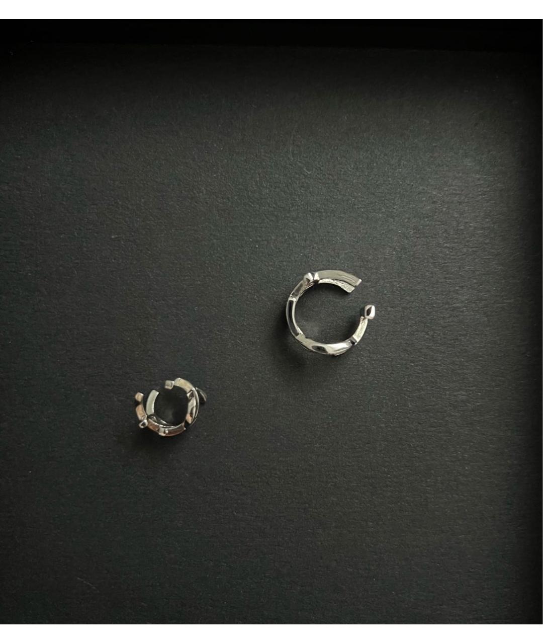 SAINT LAURENT Серебряные латунные серьги, фото 3