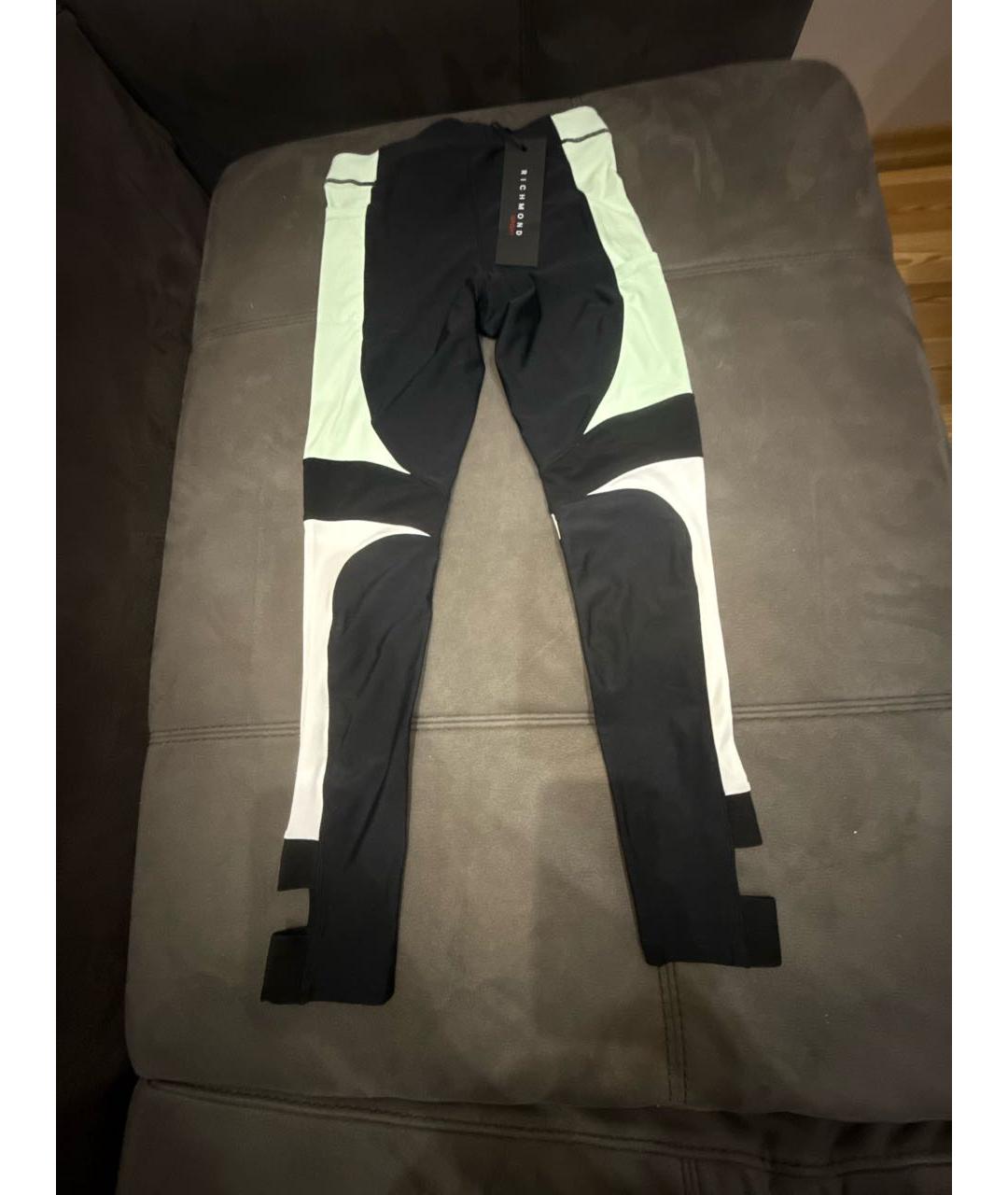 JOHN RICHMOND Черные полиэстеровые спортивные брюки и шорты, фото 2