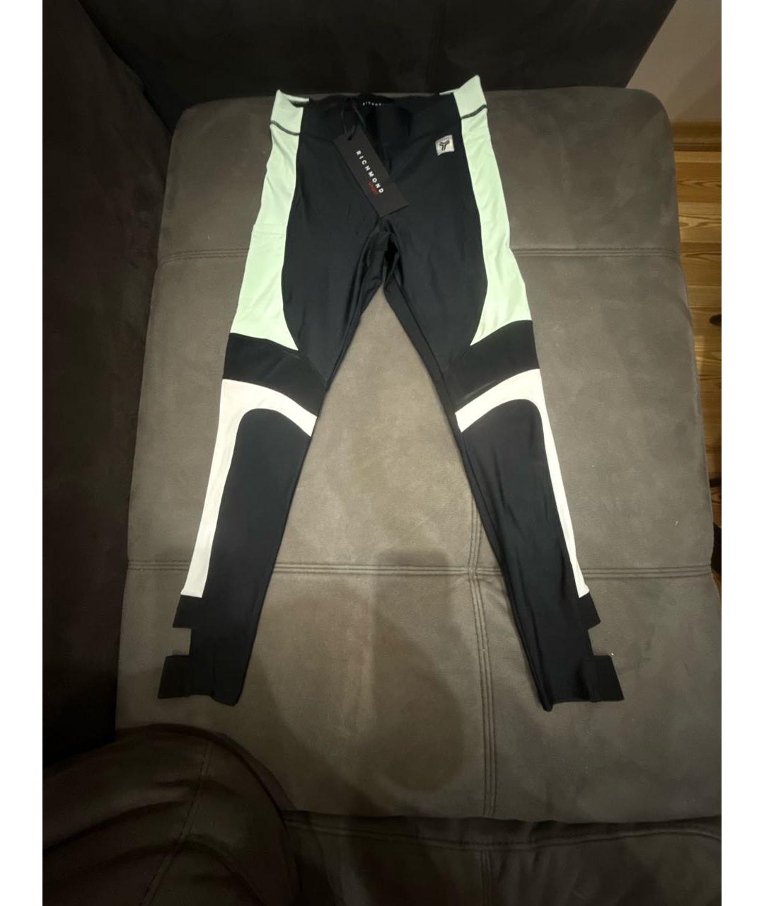 JOHN RICHMOND Черные полиэстеровые спортивные брюки и шорты, фото 8