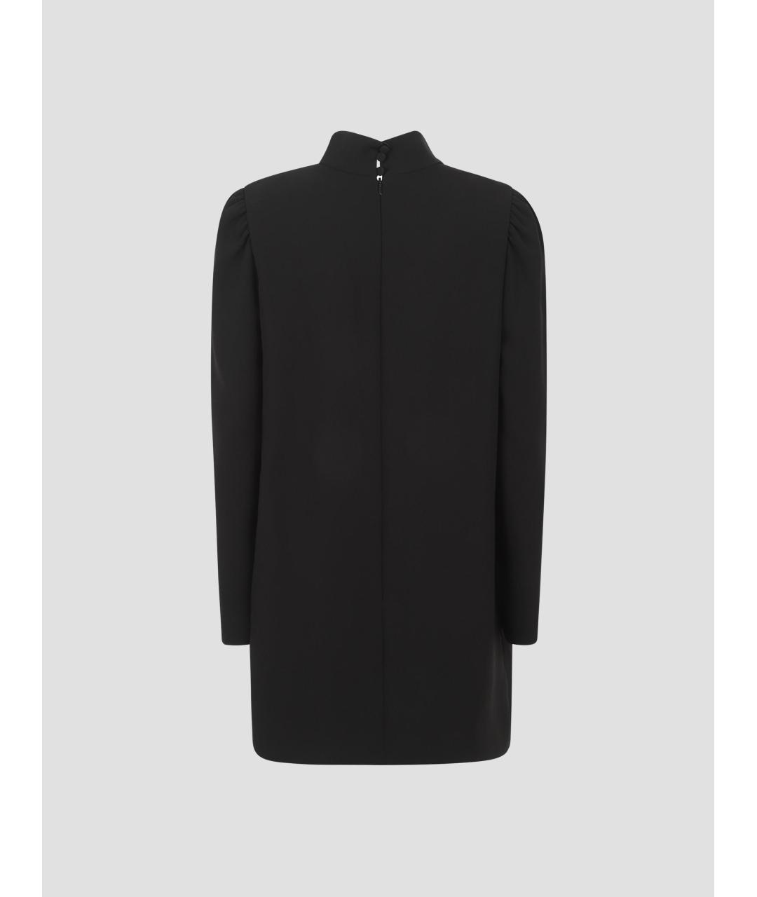 MAX MARA Черное ацетатное повседневное платье, фото 3