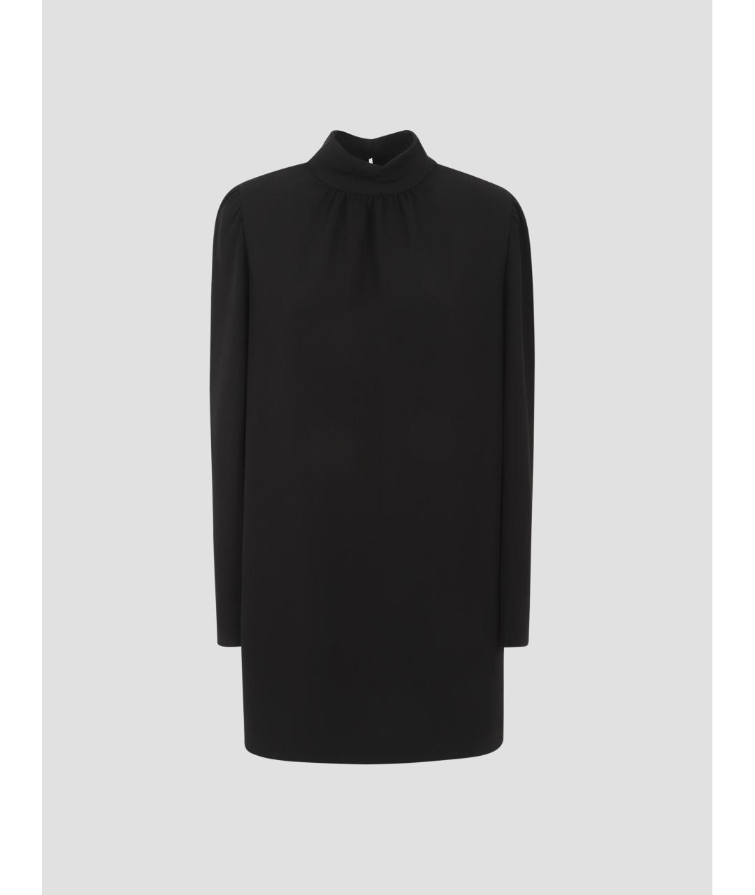 MAX MARA Черное ацетатное повседневное платье, фото 4