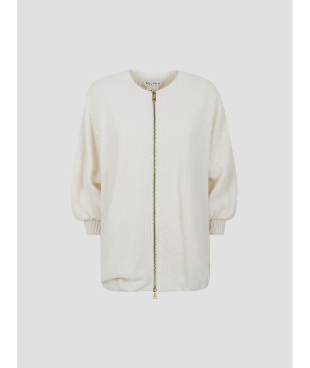 MAX MARA Белая шерстяная куртка, фото 4