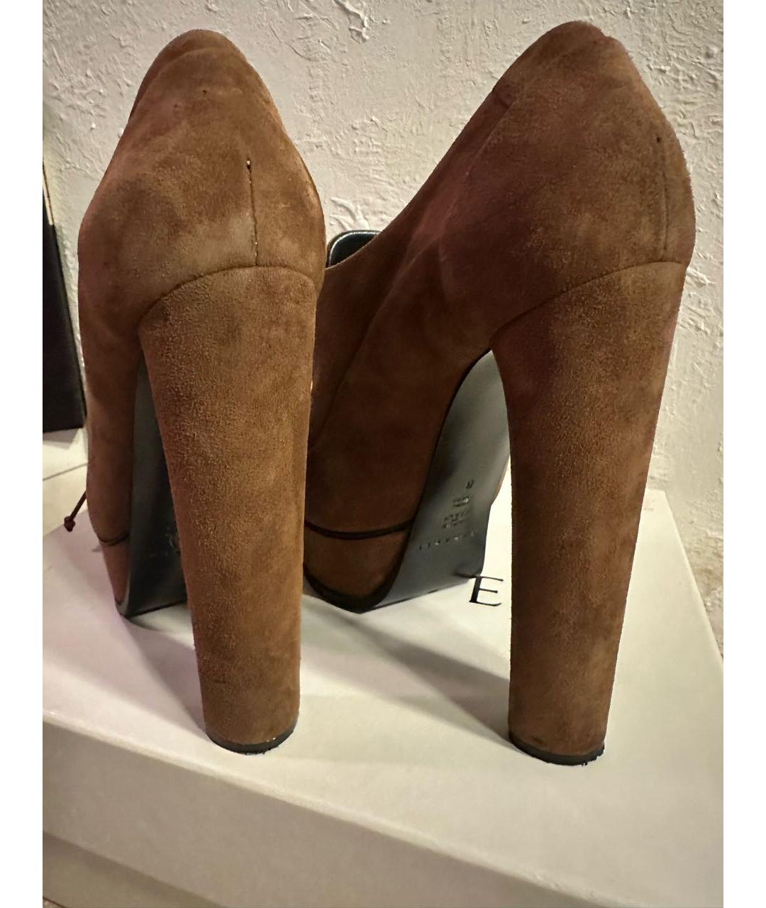 CASADEI Бежевые замшевые ботильоны, фото 4