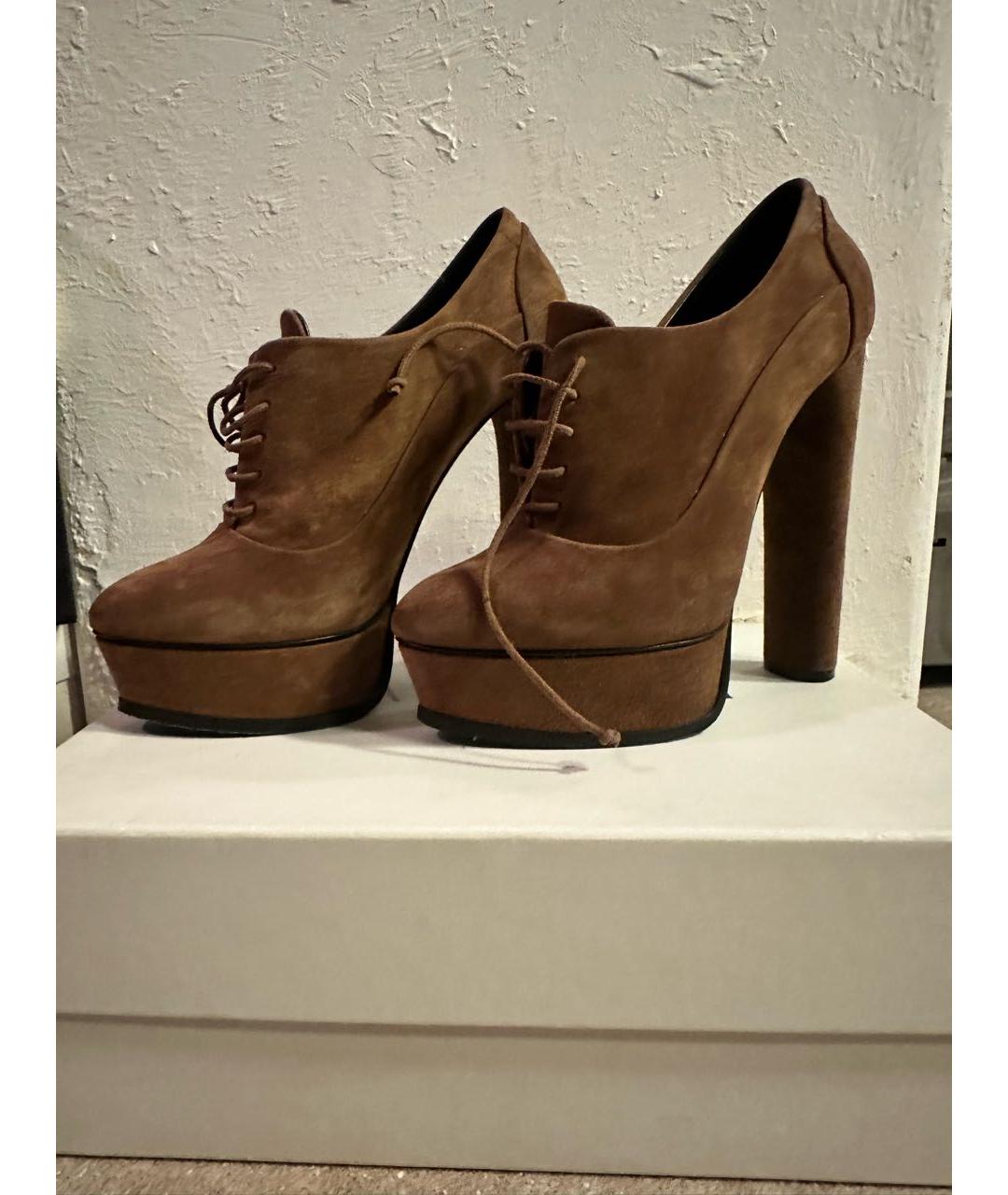 CASADEI Бежевые замшевые ботильоны, фото 2