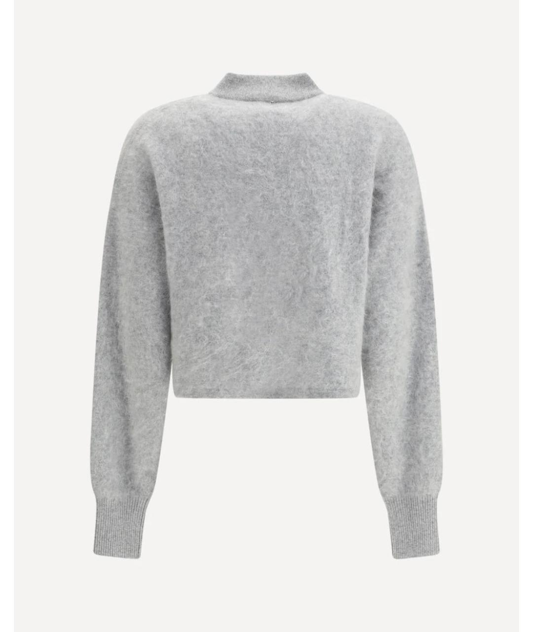 SPORTMAX Серый кашемировый джемпер / свитер, фото 2