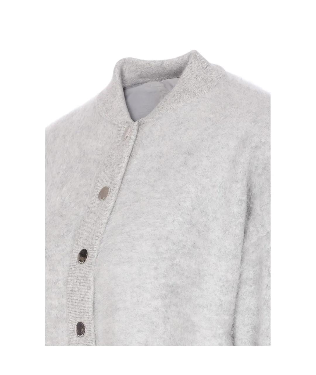 SPORTMAX Серый кашемировый джемпер / свитер, фото 3