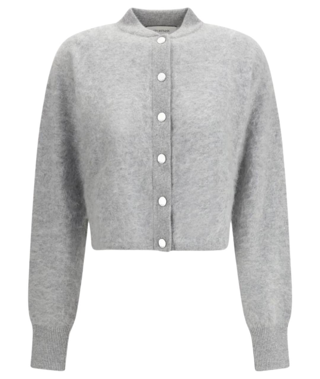 SPORTMAX Серый кашемировый джемпер / свитер, фото 1