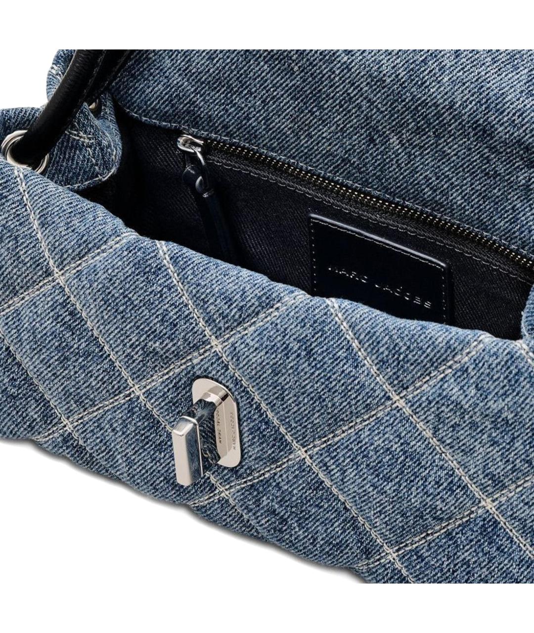 MARC JACOBS Темно-синяя хлопковая сумка через плечо, фото 3