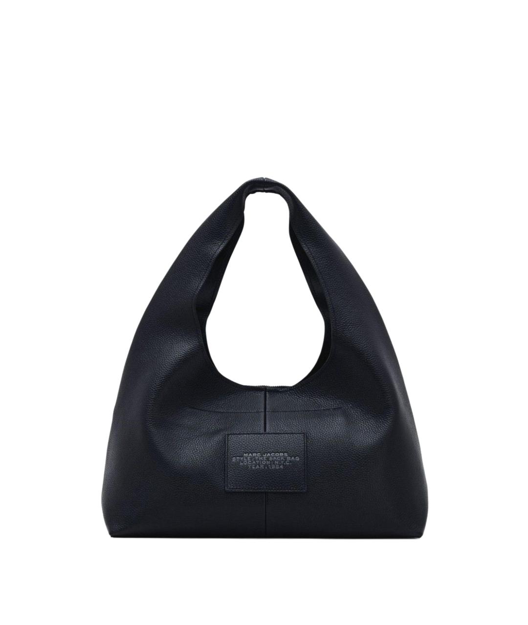 MARC JACOBS Черная кожаная сумка с короткими ручками, фото 2