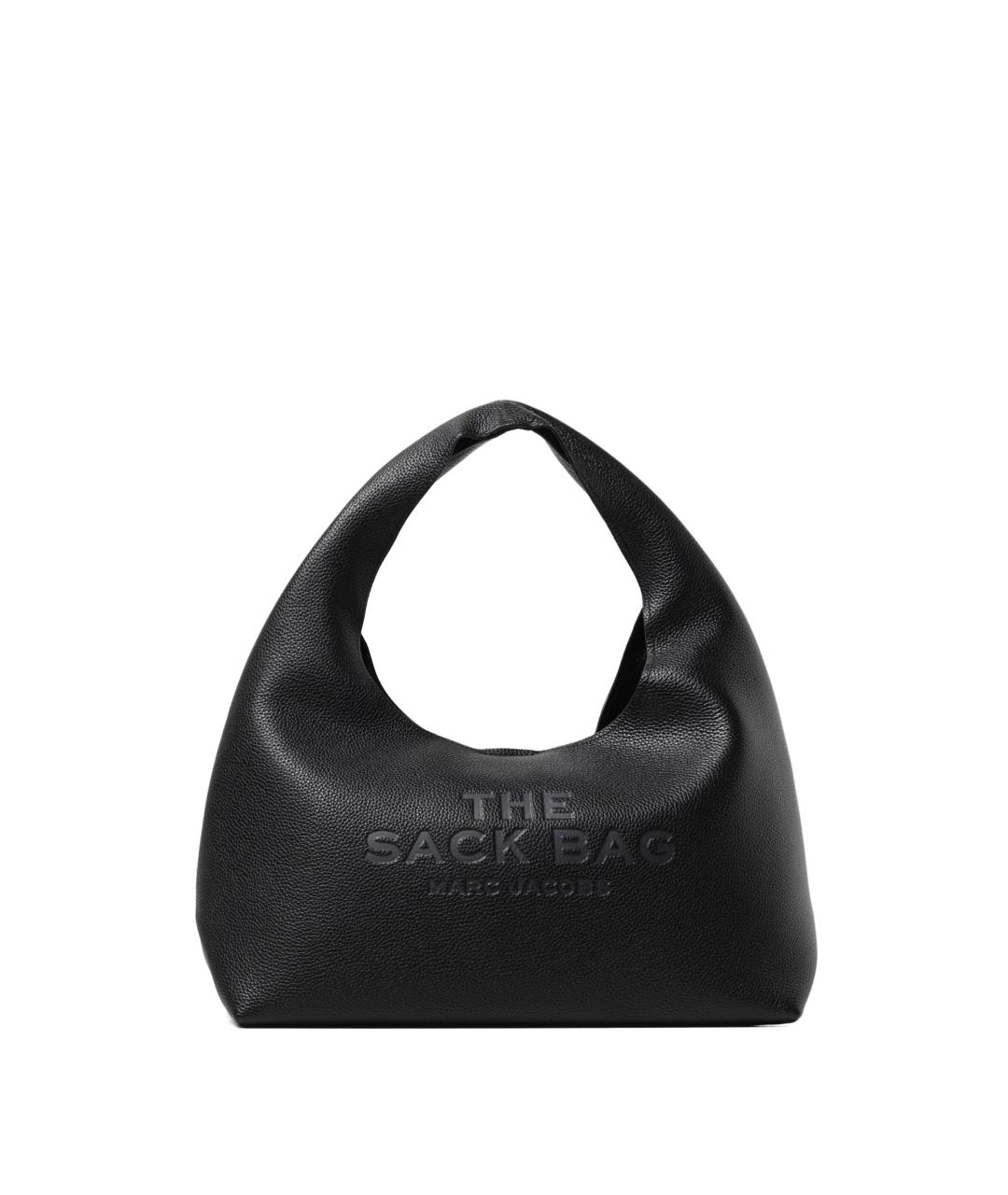 MARC JACOBS Черная кожаная сумка с короткими ручками, фото 1