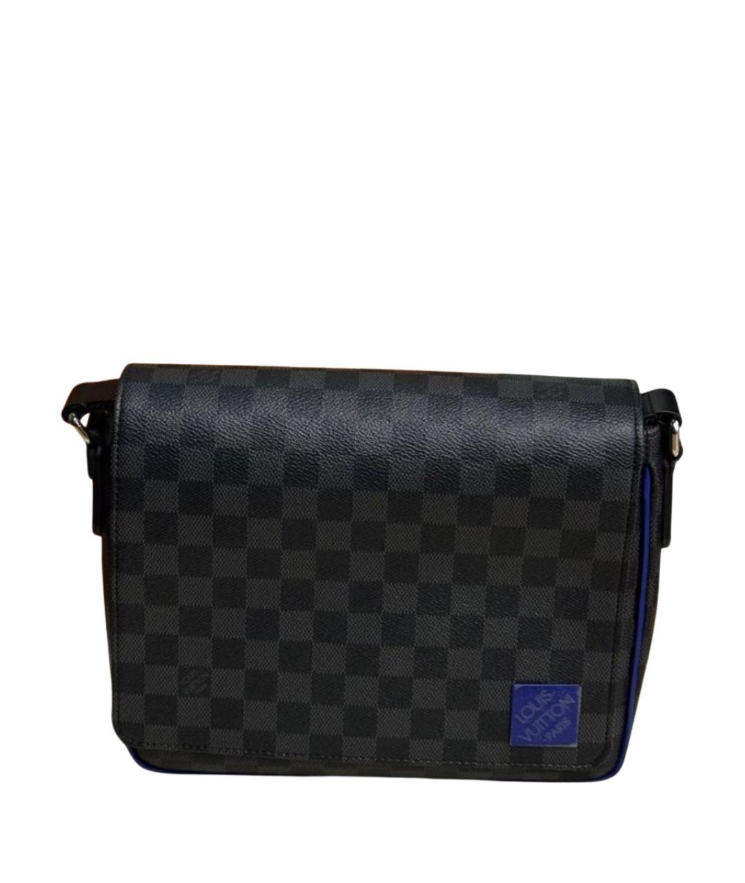 LOUIS VUITTON Антрацитовая сумка на плечо, фото 5