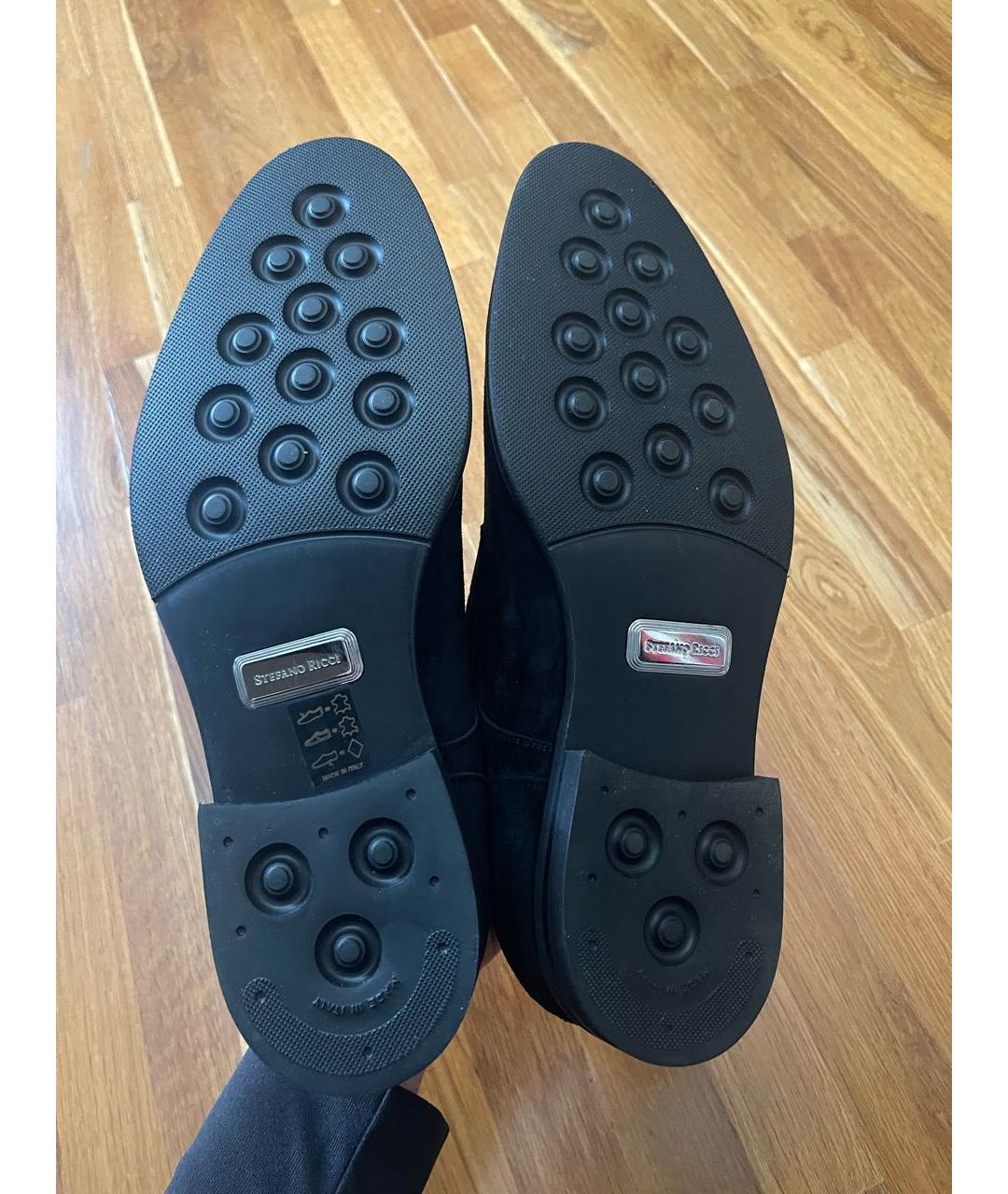 STEFANO RICCI Черные замшевые туфли, фото 6