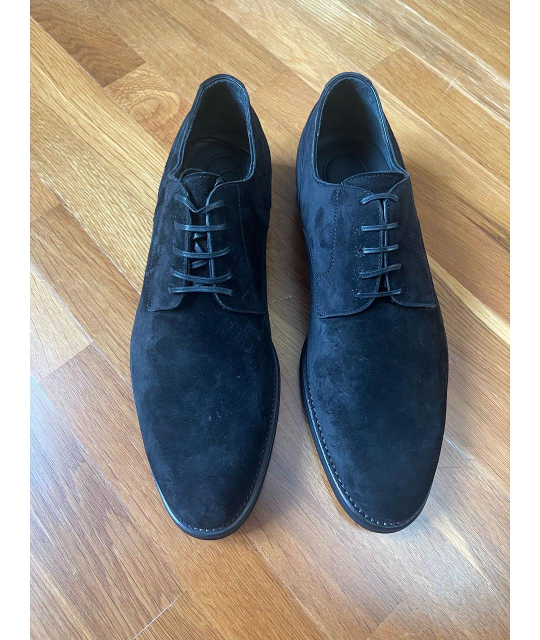 STEFANO RICCI Черные замшевые туфли, фото 2