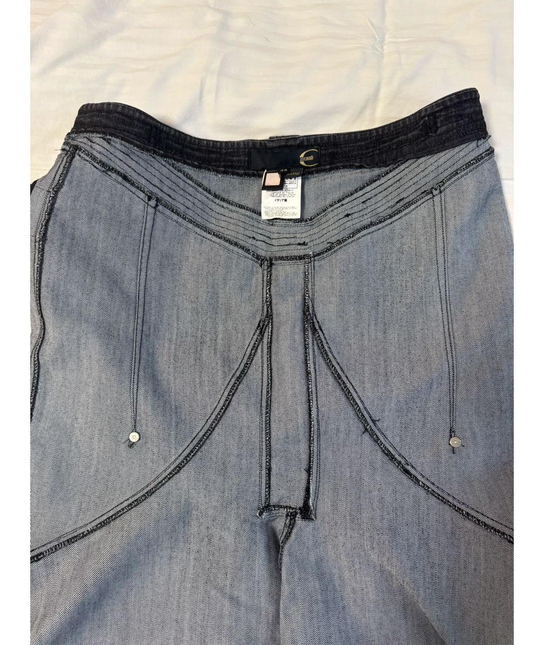 JUST CAVALLI Серая деним юбка миди, фото 3