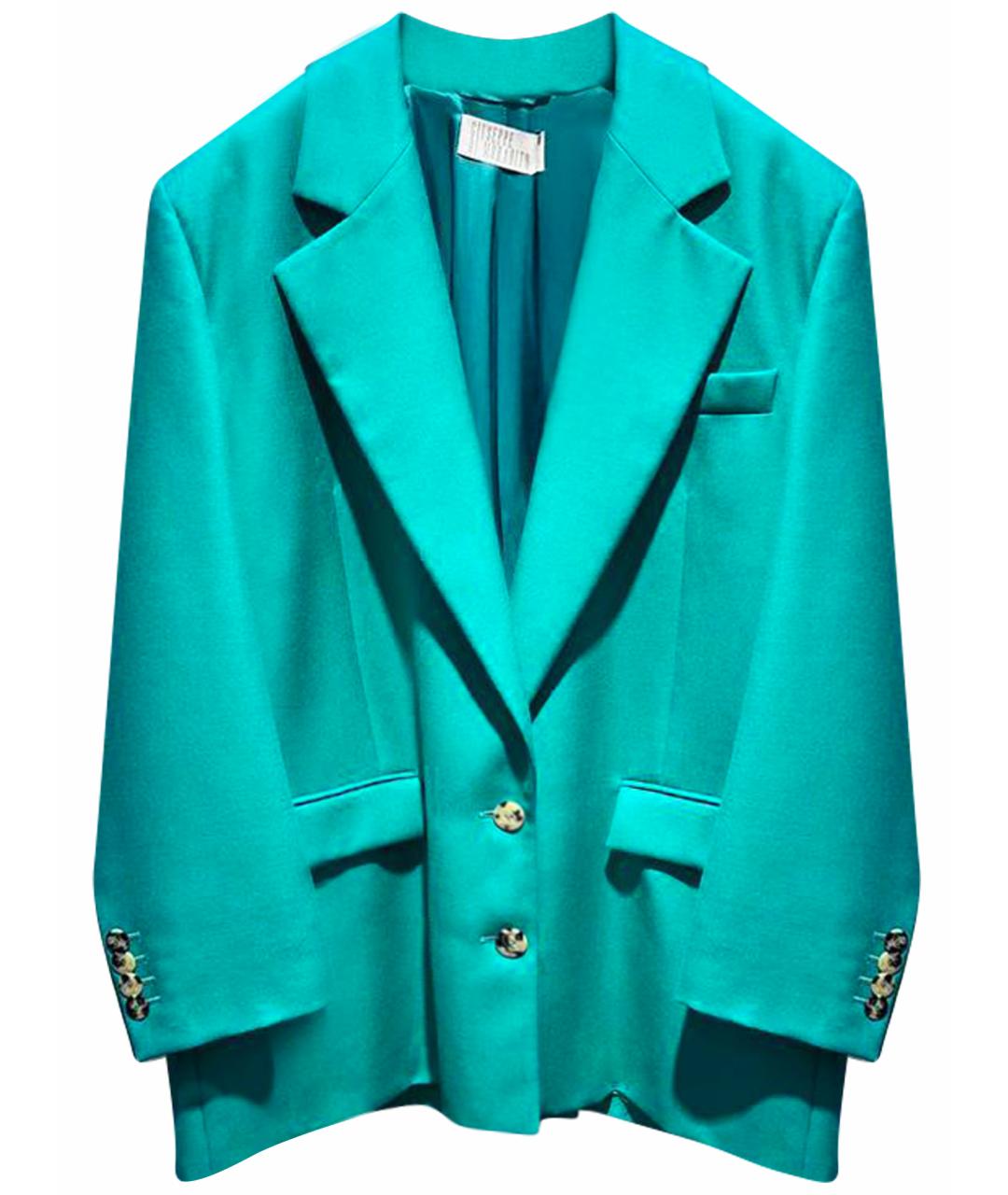 GIUSEPPE DI MORABITO Бирюзовый вискозный жакет/пиджак, фото 1