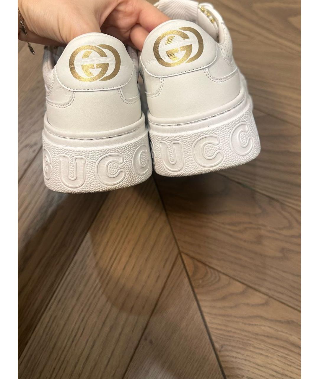 GUCCI Белые кеды, фото 4