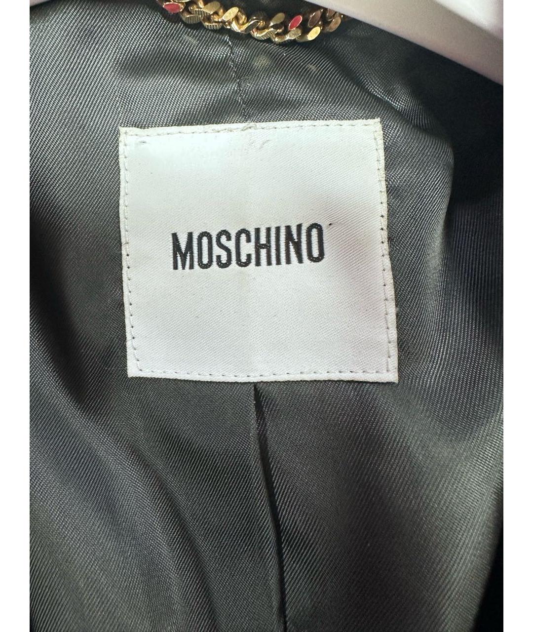 MOSCHINO Серое шерстяное пальто, фото 6