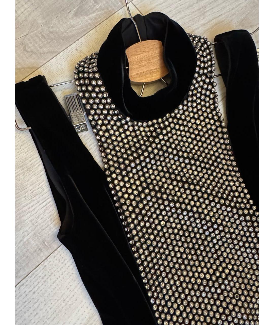 TOM FORD Черное бархатное коктейльное платье, фото 4