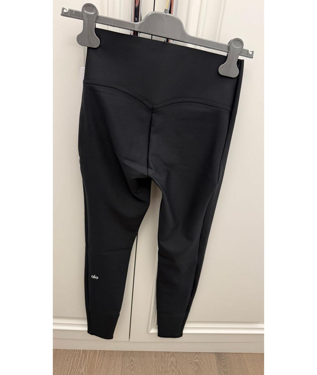 ALO YOGA Черные леггинсы и велосипедки, фото 3