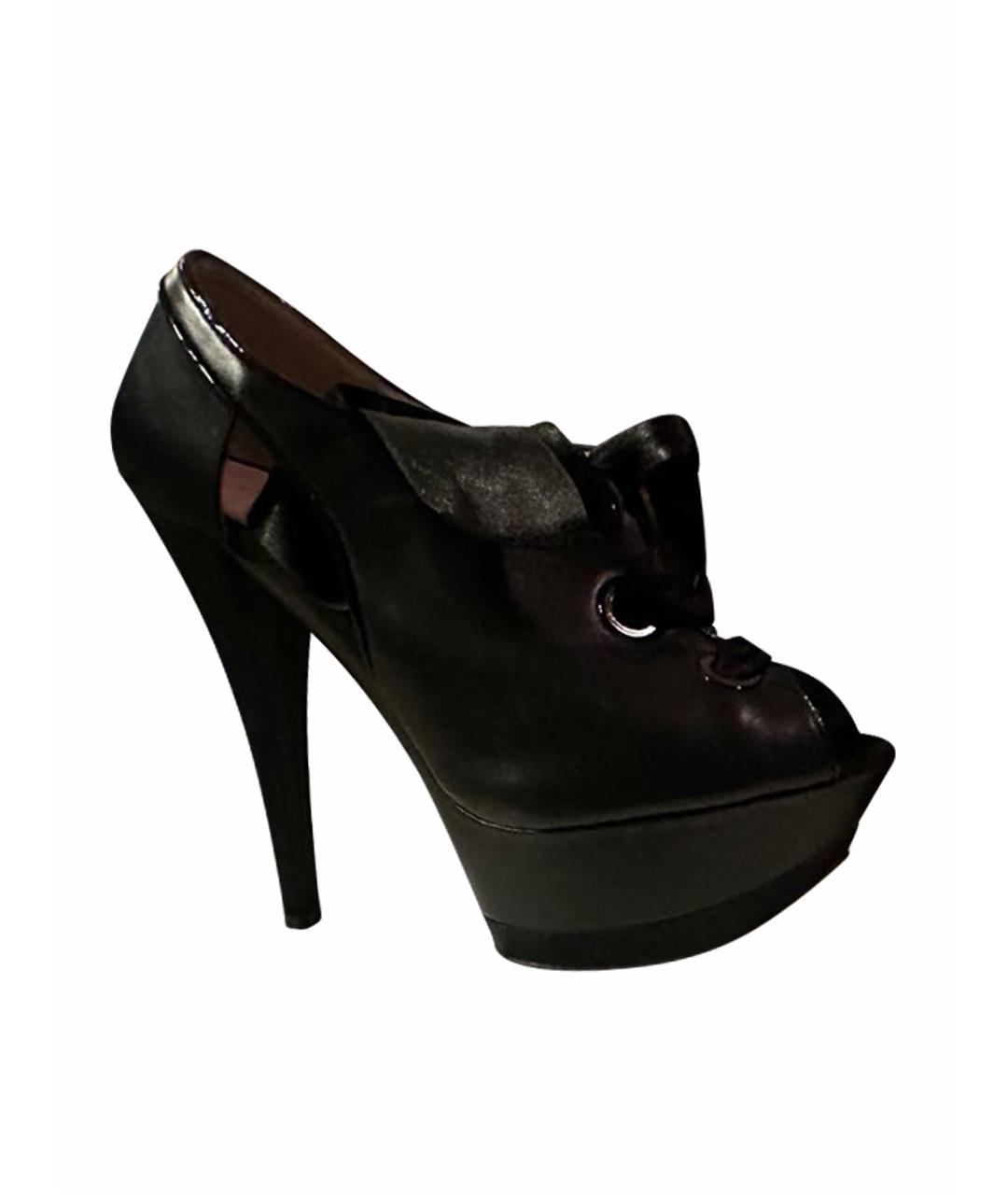 CASADEI Черные кожаные туфли, фото 1